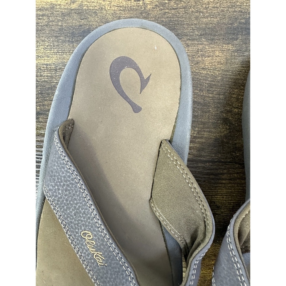 NWT Olukai Ohana Men's Best Selling Beach Comfort Sandals Size 9 Dark Java/Ray - Picture 7 of 13